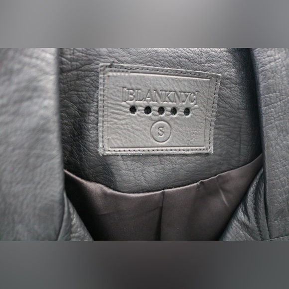 NWOT- Blank NYC Embellished Vegan Leather Moto Jacket Size Small - Picture 5 of 7